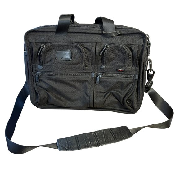 Tumi Other - Tumi Alpha Briefcase Ballistic Laptop Bag Black Nylon Expandable 26141DH